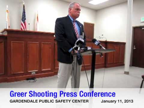 Terry Greer shooting press conference