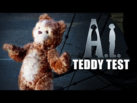 A.I. ARTIFICIAL INTELLIGENCE - &quot;Teddy&quot; Animatronic Puppet Rehearsal - Behind-the-Scenes