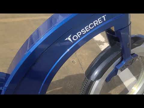 Hubless e Bike TOP SECRET Ocean Blue Color exterior Video