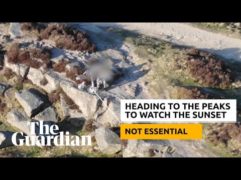 Police drone video shames people using national park during UK lockdown