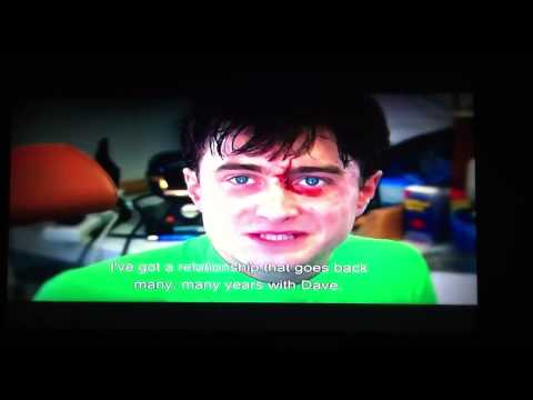 Daniel Radcliffe talks about his previous stunt double, David Holmes