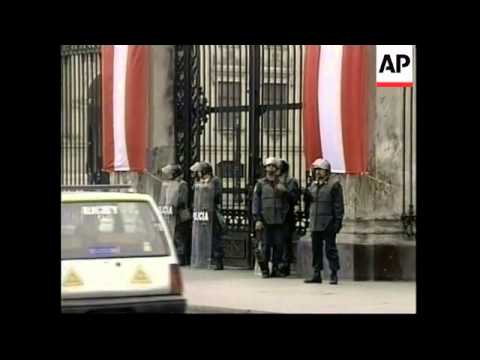 PERU: DEMOCRACY PROTESTS