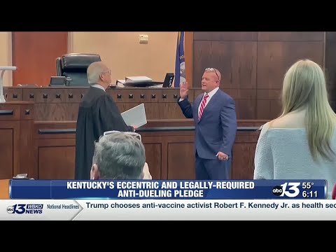 Why does Kentucky have an anti-dueling pledge?