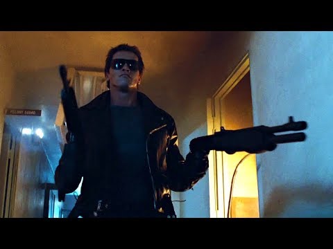 I&#039;ll be back (Police station assault) | The Terminator [Open Matte, Remastered]