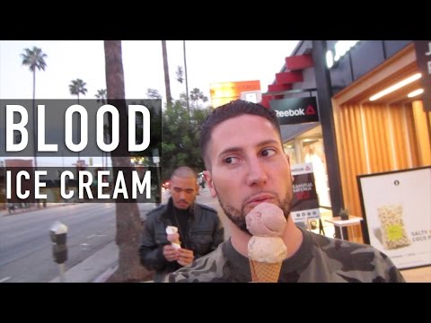 TRYING BLOOD ICE CREAM