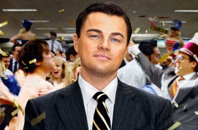 Leonardo DiCaprio in The Wolf of Wall Street
