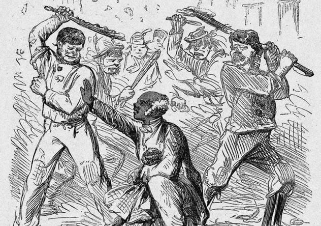 Gatling gun used to defend the NY Times building