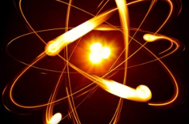 Electricity flowing through wires