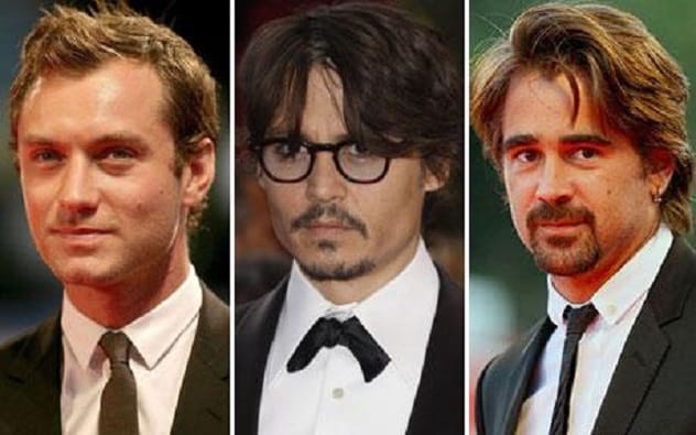 Heath Ledger, Johnny Depp, Colin Farrell, and Jude Law