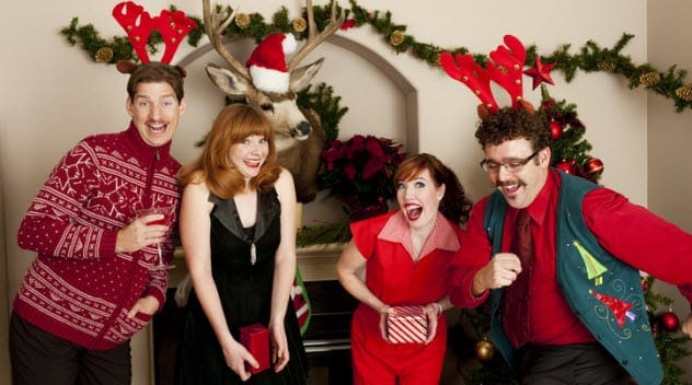 Holiday picture with blinking