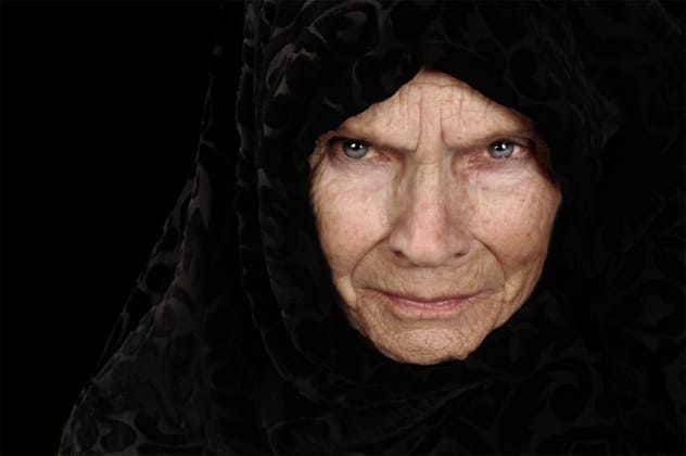 Pele disguised as an old woman