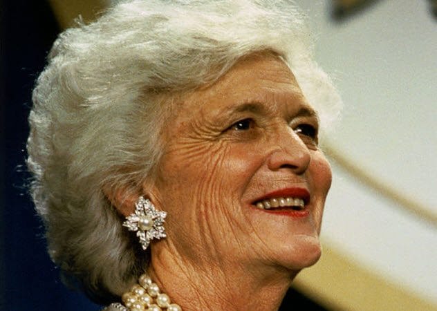 Former First Lady Barbara Bush