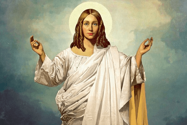 Image depicting a female Jesus