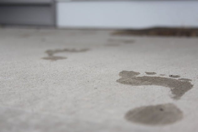 Wet Foot Prints