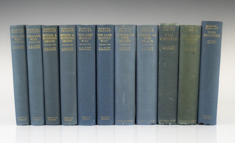 The first edition of 'Remembrance of Things Past'
