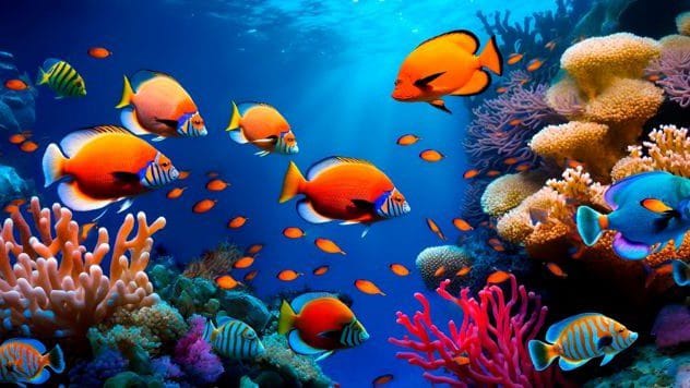 Colorful tropical fish