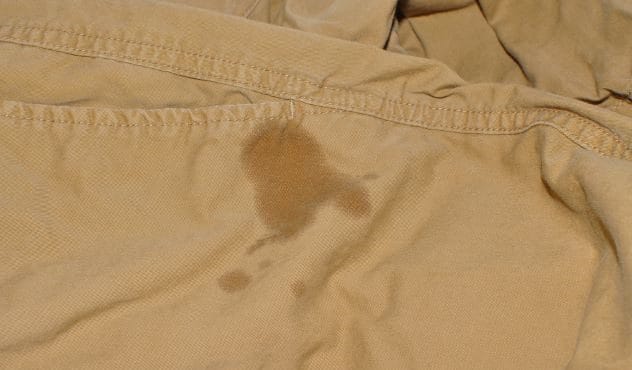 stained shorts