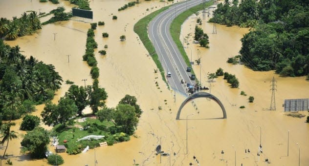 Severe flooding in Sri Lanka