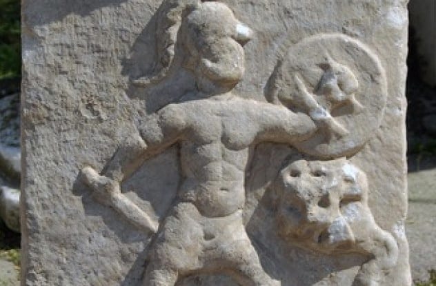 Monument to the river god Harpasos