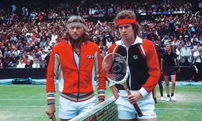 Borg and McEnroe facing off at Wimbledon