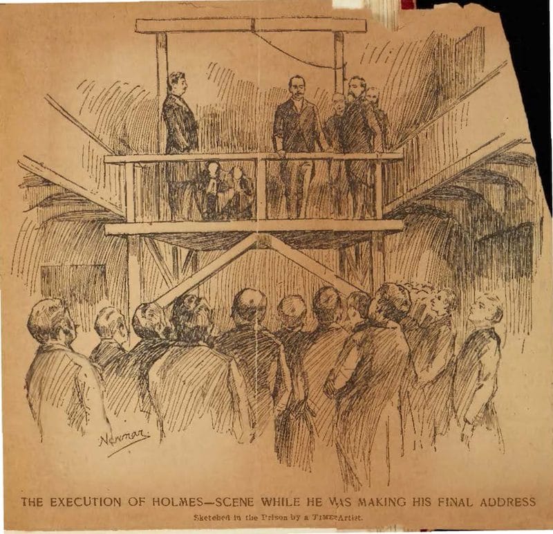 H.H. Holmes exhumed body