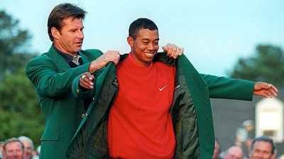 Tiger Woods winning the 1997 Masters