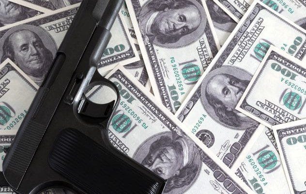 Gun Wrapped in More Than Ten Thousand Dollars