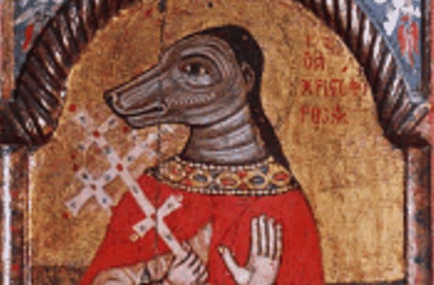 St. Christopher dog head