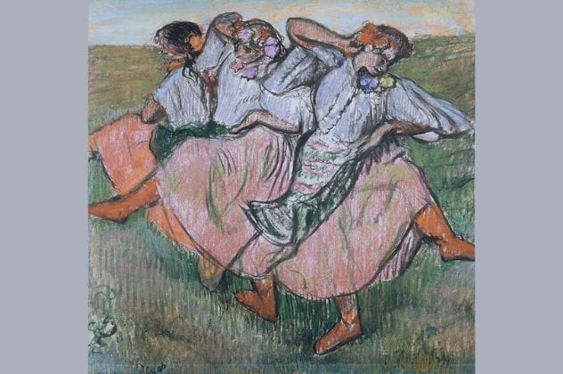 Three Russian Dancers by Edgar Degas