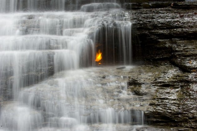 Eternal flame at Chestnut Ridge Park