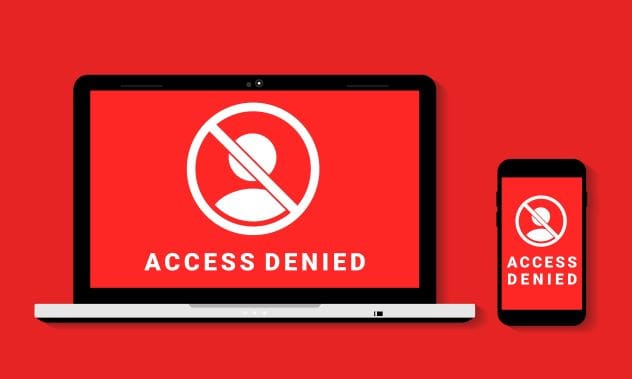Person using a laptop, representing internet access
