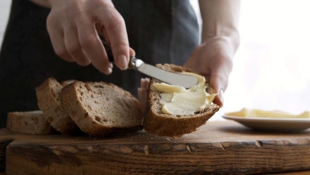 A pat of butter, symbolizing flattery.
