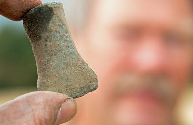 A collection of bronze age tools.