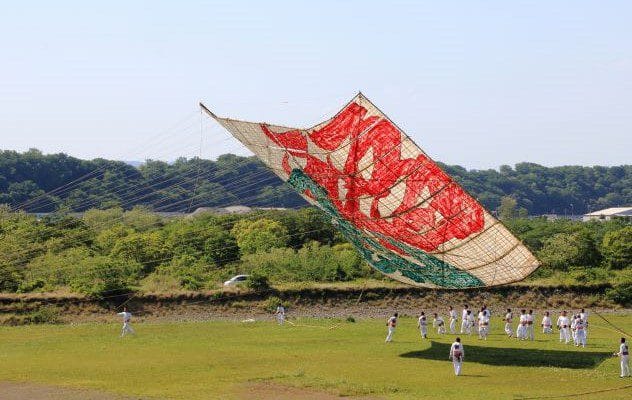 A giant Japanese kite