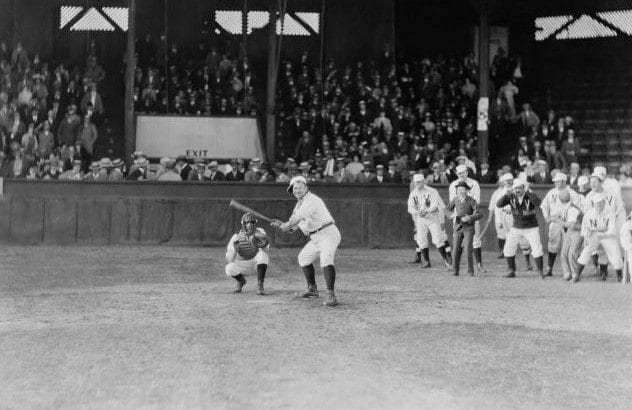 A baseball pitcher on the mound