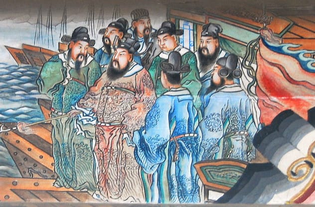 Statue of Guan Yu, a Chinese general deified as a god of war