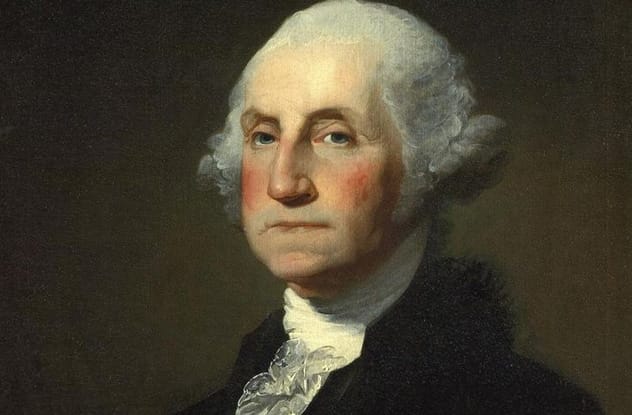 Portrait of George Washington, first U.S. President, who is surprisingly worshiped in Hawaiian Shintoism