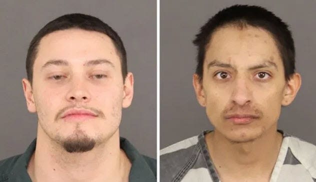 Nicolas Morgan-Flash throwing tools at police during a low-speed chase.