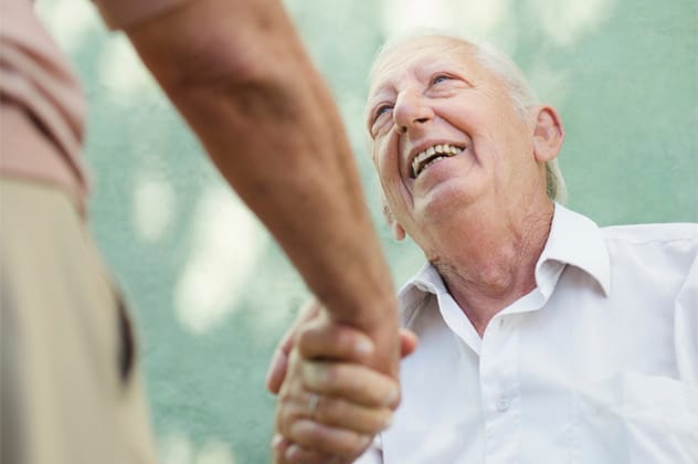 Older people talking