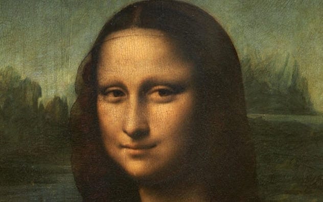 hidden codes to the mysterious woman’s eyes in Mona Lisa
