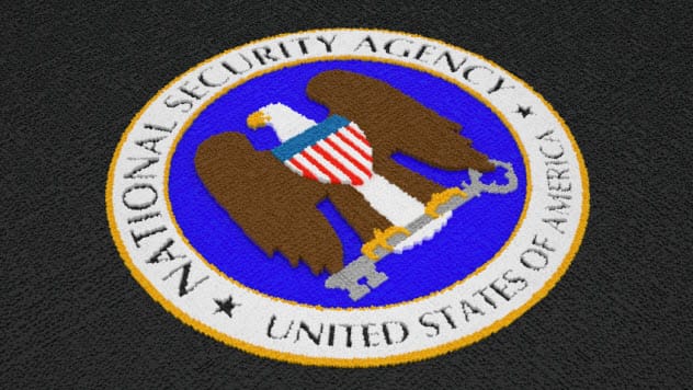 Stylized graphic representing National Security Agency surveillance