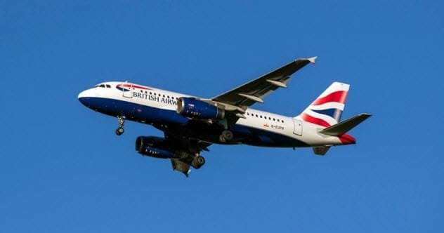 Plane approaching landing
