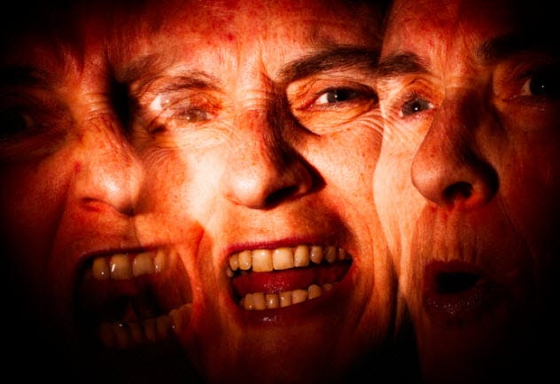 Abstract artistic representation of schizophrenia
