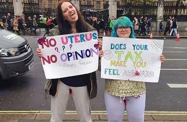 Free bleeding during periods