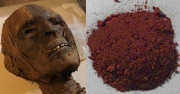 Ancient Egyptian mummy, symbolizing the historic use of spices in preservation.