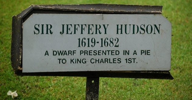 Sir Jeffrey Hudson's gravestone