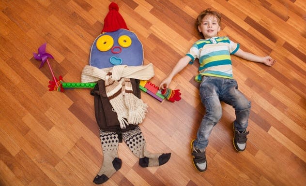 Child with imaginary friend