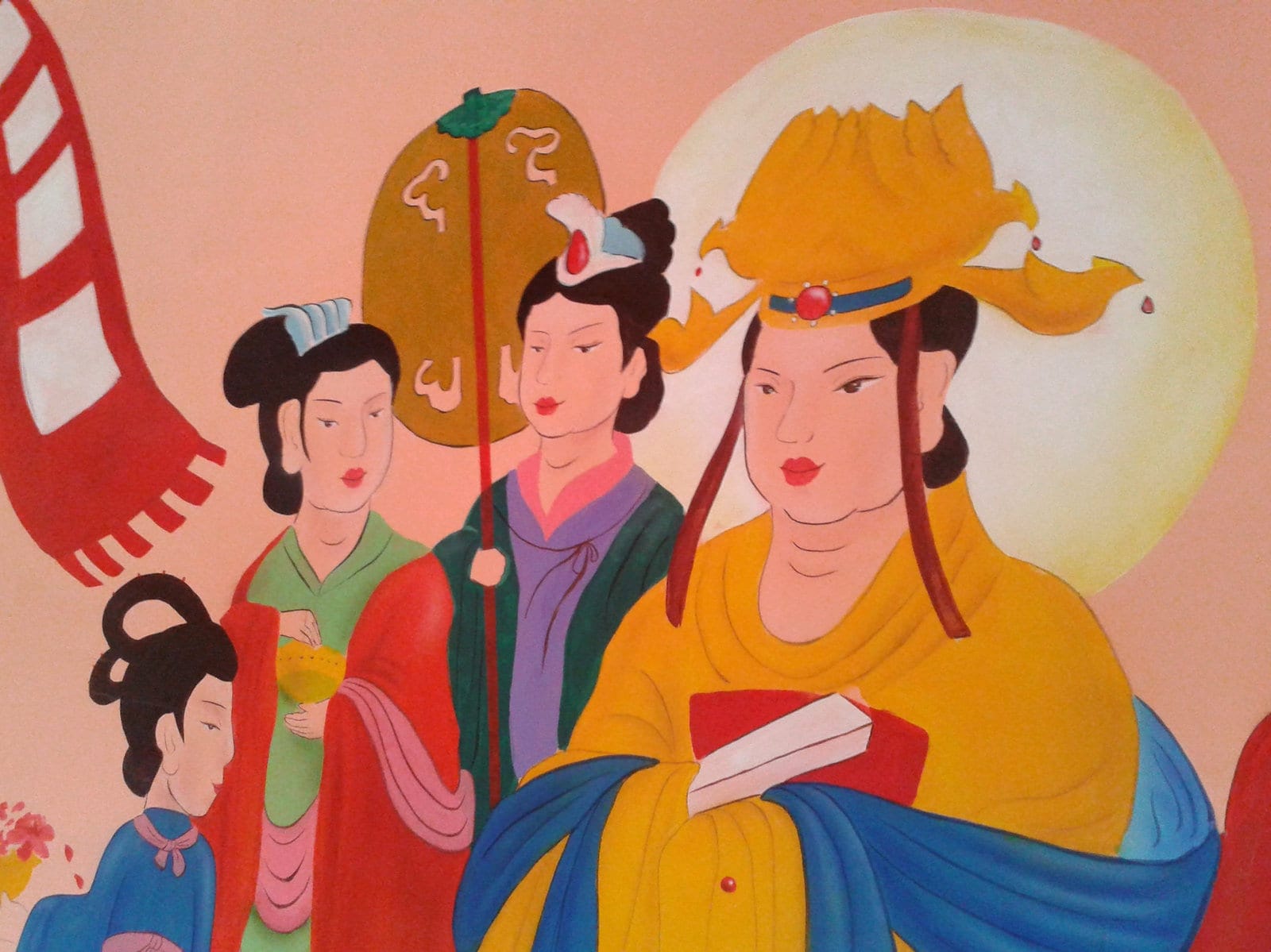 Buddhist frescoes, Chaoyang, China