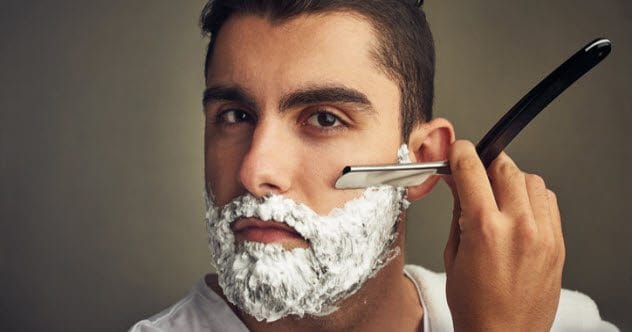 Man shaving