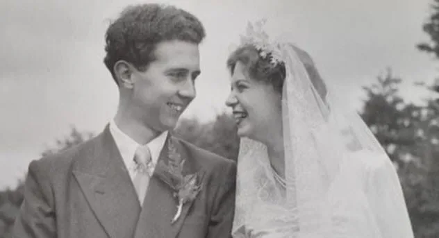 Bob and Norma Beasley, whose love letters were returned